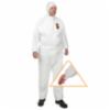 KLEENGUARD A50 Breathable Splash & Particle Protection Coveralls, Hooded, White, XL, 20/CS